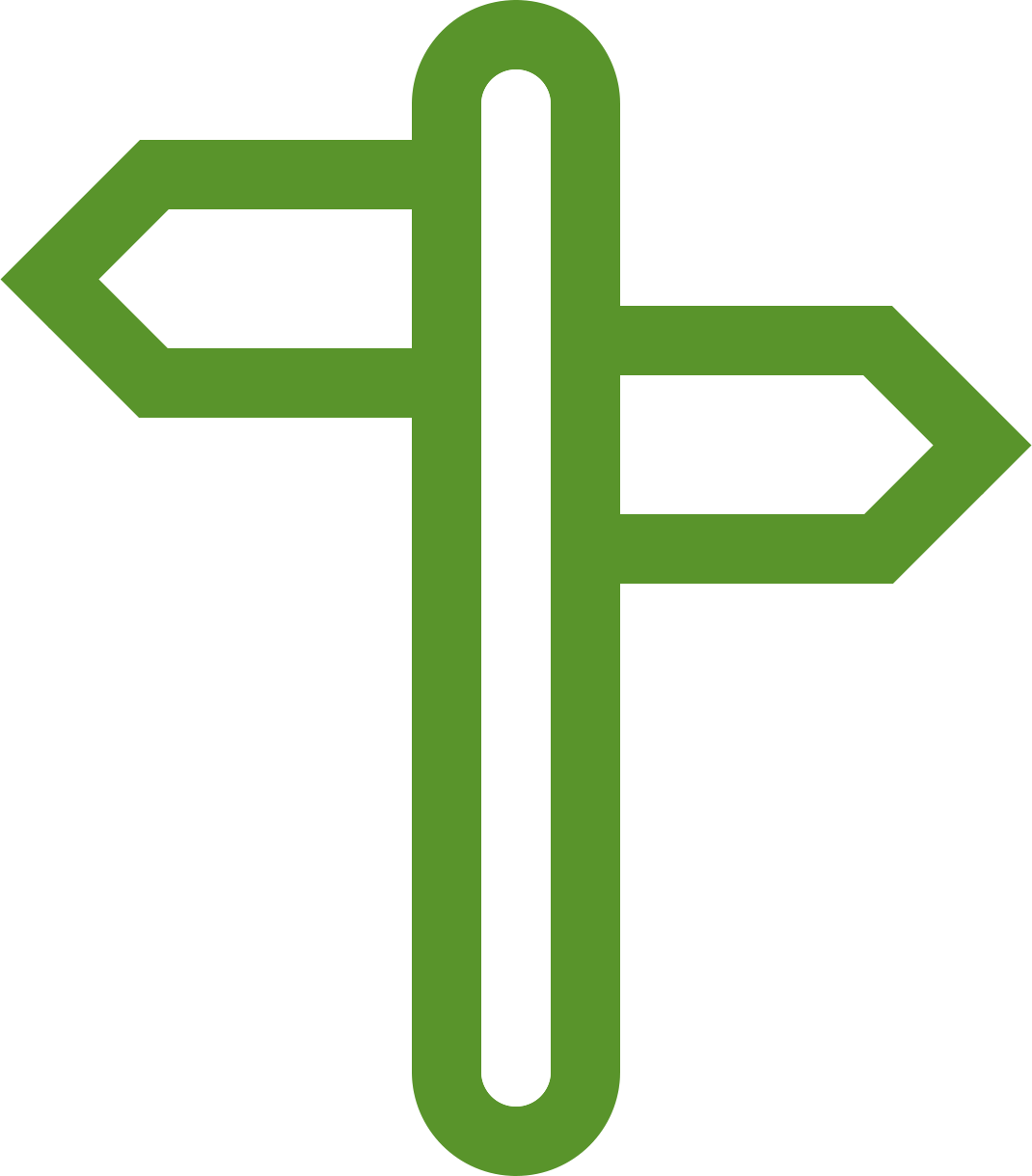 Road directions icon